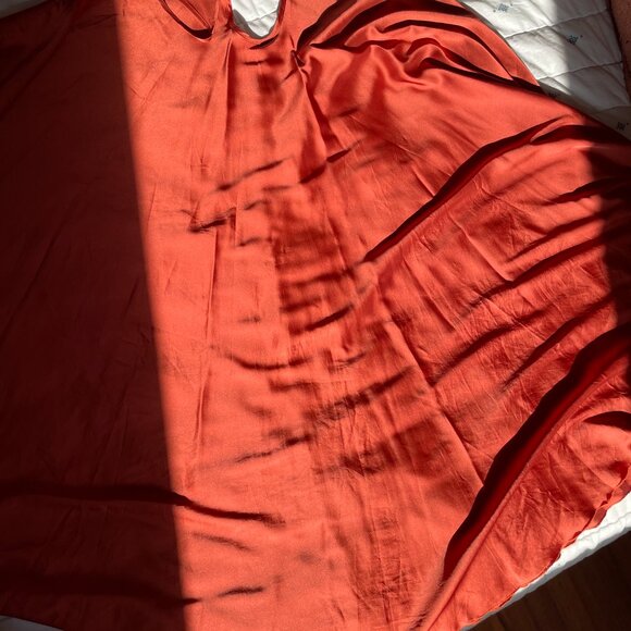 Silk + Salt "Go with the Flow" Maxi Dress - Burnt Orange - Picture 6 of 8